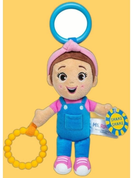Ms. Rachel Other - Ms. Rachel Sensory Clip-On Travel Plush Baby Rattle Crinkle Teether Toy NEW